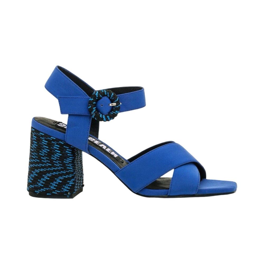 SIXTYSEVEN 67 Nolux Cobalt Blue Black Heels Sandals Women’s Size 39 US 8-8.5 NWT
